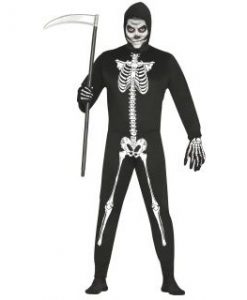 Disfraz esqueleto para hombre