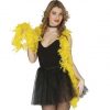 Boa plumas amarilla