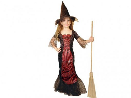 disfraz bruja medieval niña