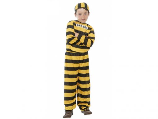 disfraz de preso amarillo infantil
