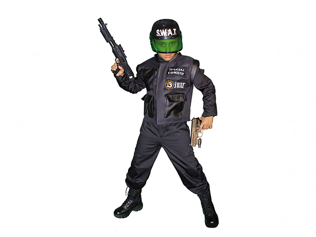Disfraz de SWAT para niño con casco, envíos en 24 horas.