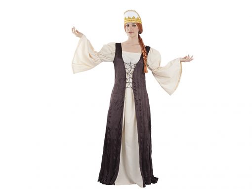 Disfraz de reina medieval para adulto