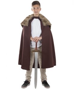 capa medieval para niño