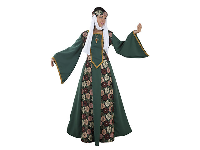 por ciento Pebish Lobo con piel de cordero Disfraz de princesa medieval para mujer - Disfraces No solo fiesta