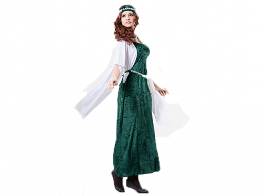 Disfraz de dama medieval adulta