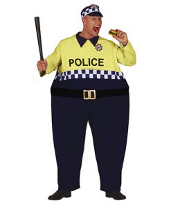Disfraz de Policía gordo para adulto