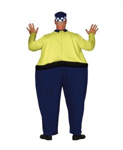 Disfraz de Policía gordo para hombre