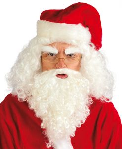Peluca y barba de Papa Noel