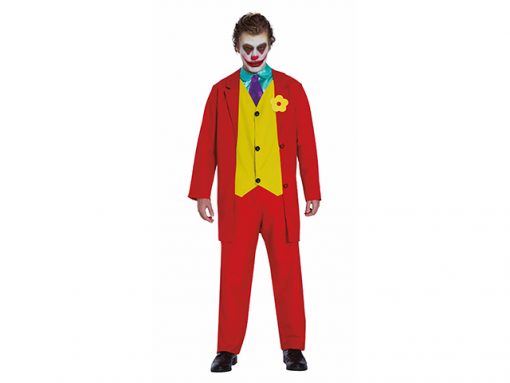 Disfraz de Joker rojo para hombre