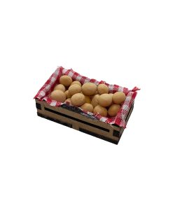Caja Madera Huevos, miniatura para belén