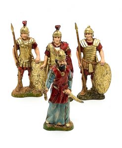 Rey Herodes con soldados romanos Moranduzzo Landi 10cm