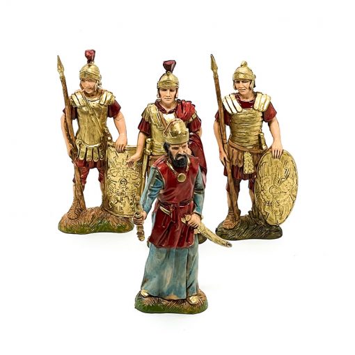 Rey Herodes con soldados romanos Moranduzzo Landi 10cm