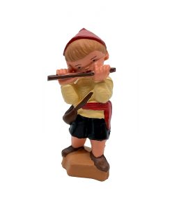 Figura flautista 8 cm plástico moderno