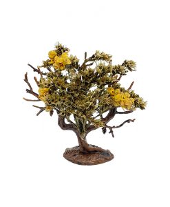 árbol con flor amarilla 7 cm para belén