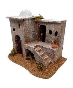 Casa árabe con escaleras para belén