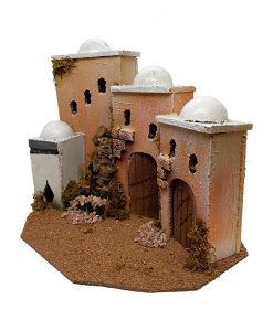 Poblado moro de corcho para belenes