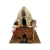 Horno de barro árabe con luz para belén