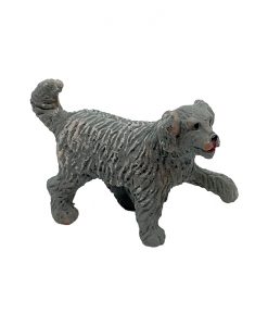 Perro gris 4cm para belén