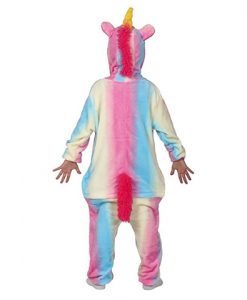 Disfraz tipo pijama unicornio multicolor