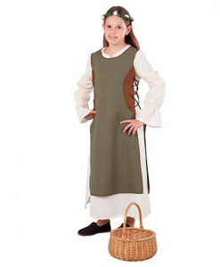 Disfraz de campesina medieval para niña