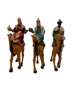 Figuras de Reyes Magos a camello Oliver 8 cm