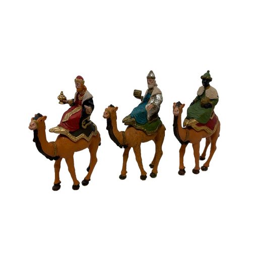 Reyes magoas a camello Oliver para belenes de 8 cm