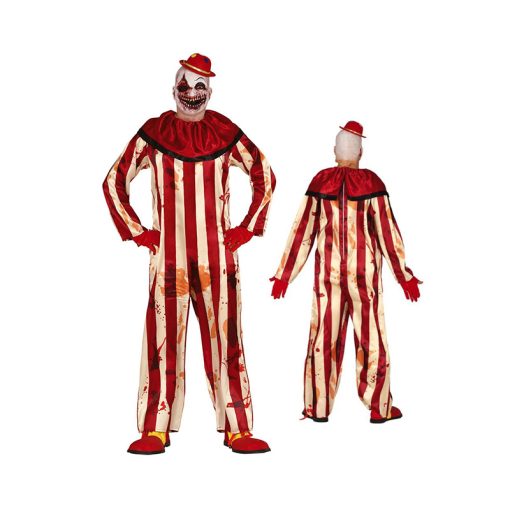 Disfraz Payaso Sangriento rayado