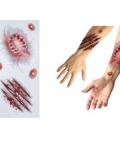 Tatuajes adhesivos heridas mordisco