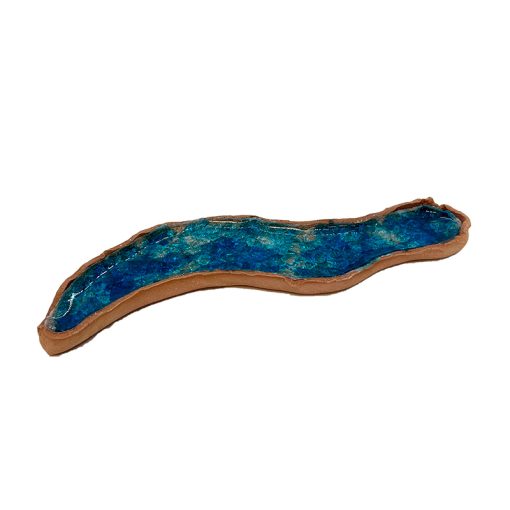 Río Cerámica esmaltada para belén