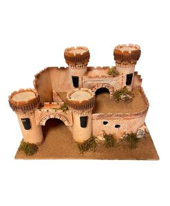 Castillo con 4 torres para belenes