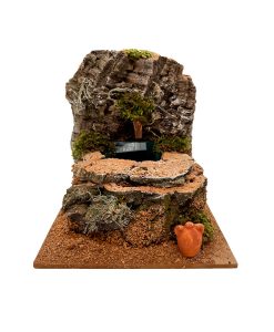 Fuente de corcho para belén