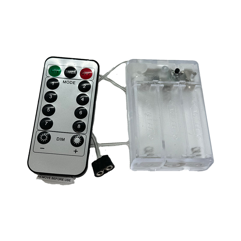 Conector 2 pin a pilas con mando a distancia 8 funciones Conector 2 pin a pilas con mando a distancia 8 funciones