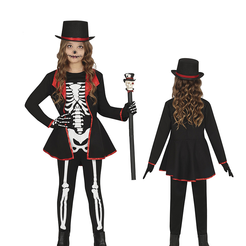 Disfraz de Esqueleto elegante para niña