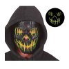 Máscara plástico negra sonriente con luz