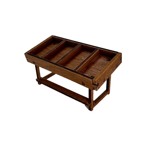 Mercado de madera 4 cajones para belén