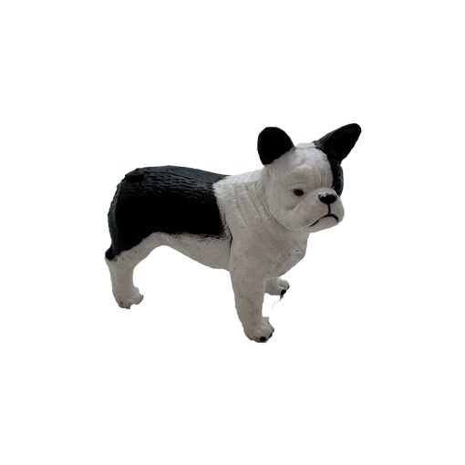 Perro boxer, miniatura de plástico para belén