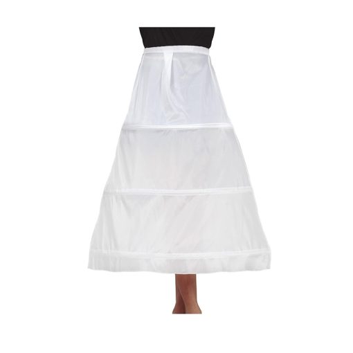 Enagua o cancan blanco con aros