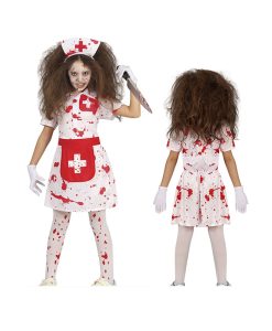 Disfraz de Enfermera sangrienta infantil