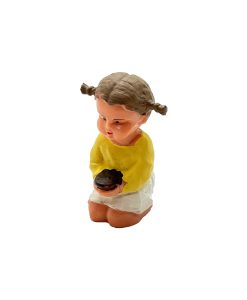 Niña con coletas 8cm plastico moderno
