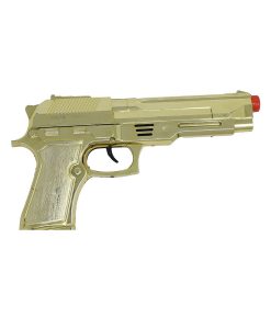 Pistola dorada de plástico