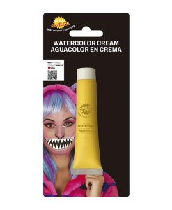 Tubo maquillaje al agua amarillo 20ml