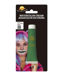 Tubo maquillaje al agua verde oscuro 20ml
