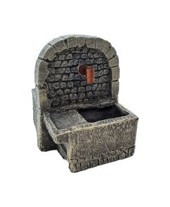 Fuente eléctrica resina antigua para belén