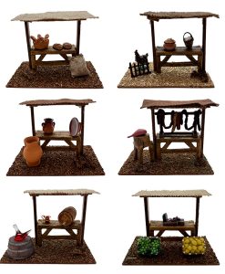 Puestos de mercado para belenes surtidos