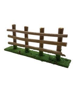 Valla de madera para decorar belenes