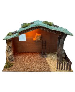 Cueva con luz para belén con figuras hasta 12 cm