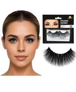 Pestañas adhesivas negras